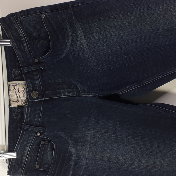 American Rag Cie Premium Straight Leg Factory Faded Blue Jeans Size 11 Short - Picture 7 of 16